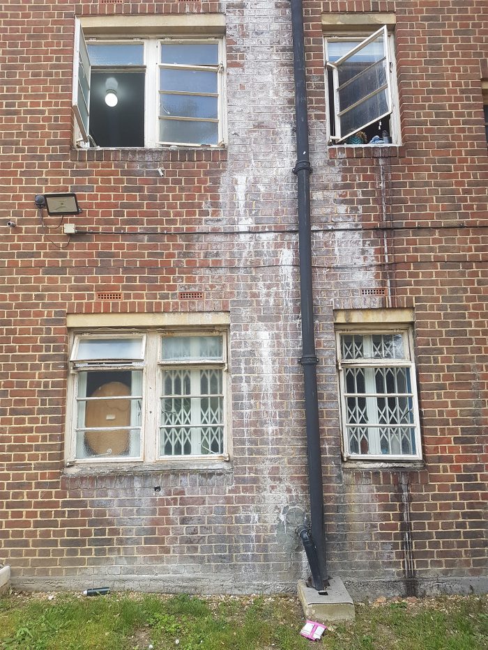 Exterior brick decay