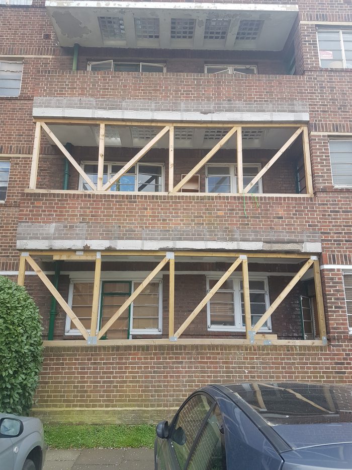 Exterior buttressing