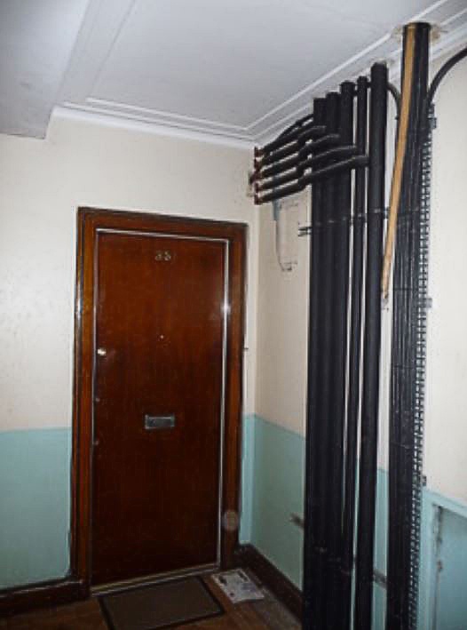 Unsightly pipe works