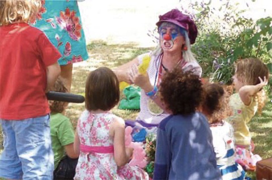 Summer Party - clown and children
